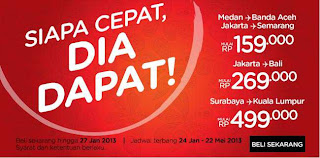 Promo tiket pesawat Murah 2013