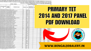 Primary TET 2014 and 2017 Panel Pdf Download