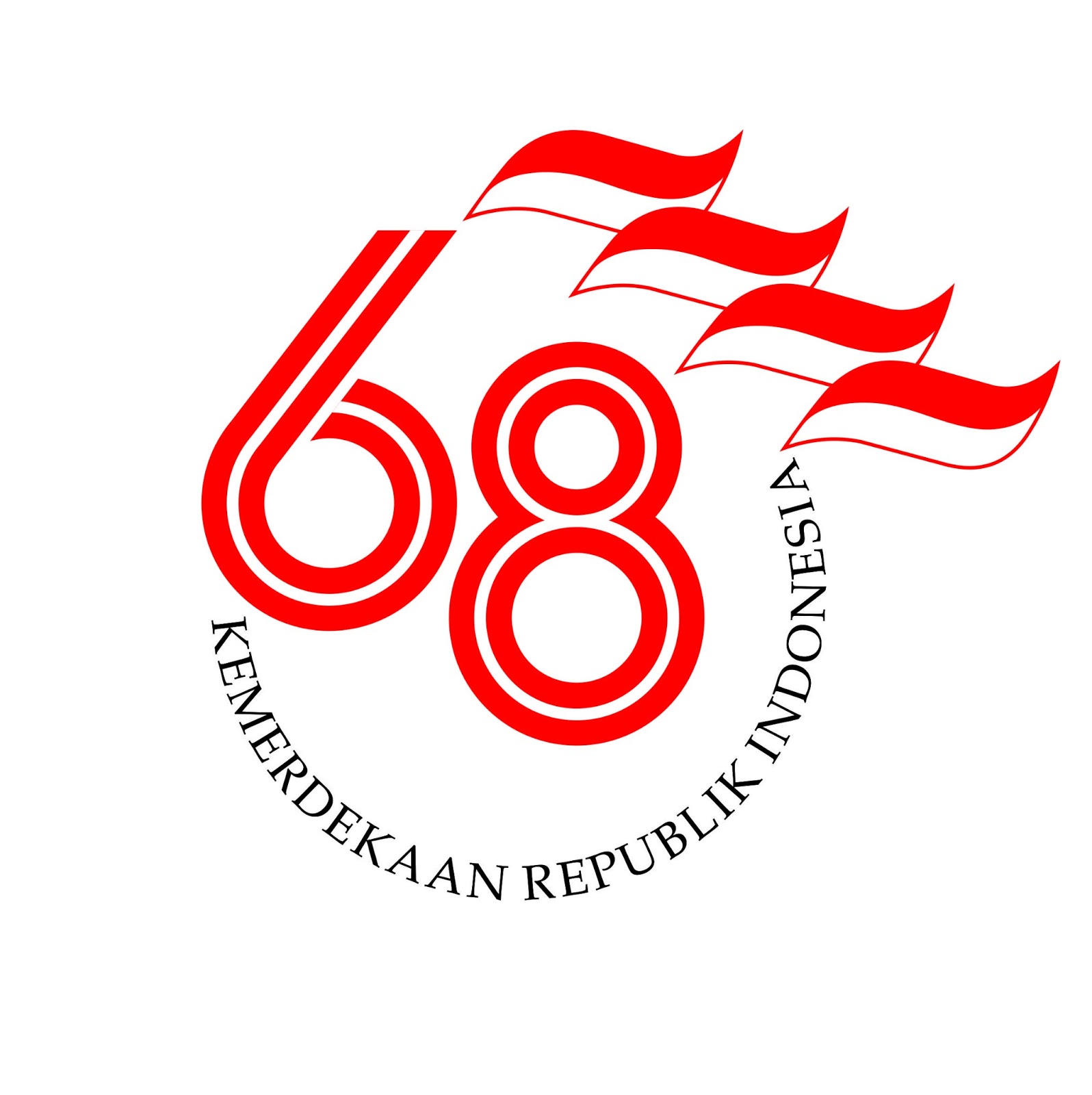 Free Download Logo HUT RI ke 68 File Corel  Anjar Gigih 