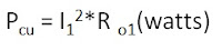 copper loss formula