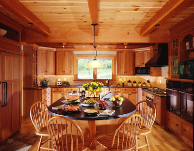 Kitchen Design Vermont on Log Cabins   Log Homes   Timber Frame   Manufacturers  Builders