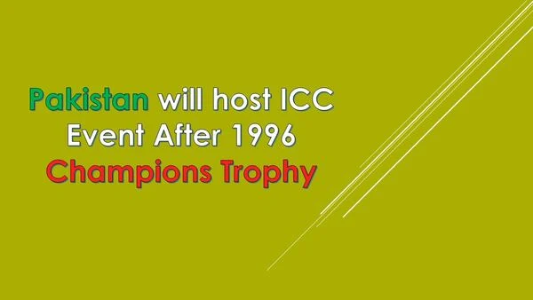 Pakistan To Host ICC Champions Trophy 2025 | ICC Event after 1996