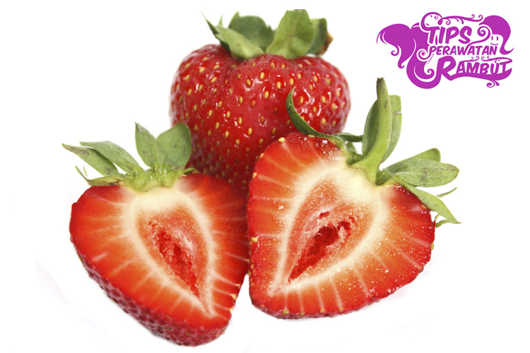 cara menghilangkan ketombe menggunakan buah strawberry