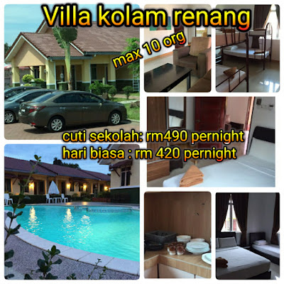 homestay kolam renang