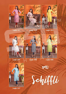 Schiffli Vol 1 Wholesale Designer Kurti Catalogue