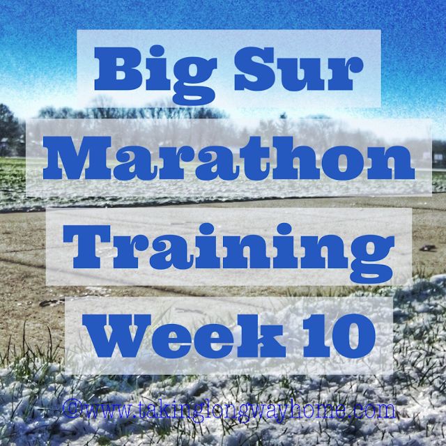 Big Sur Marathon Training Week 10