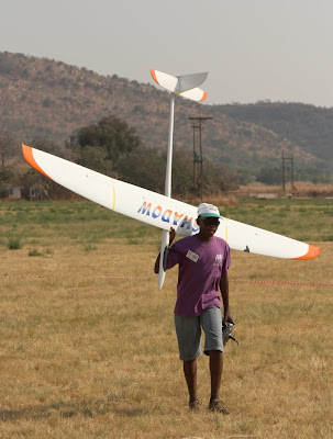 Tsepho on his way back from the spot