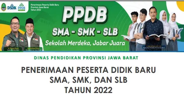 Juknis PPDB SMA SMK SLB Provinsi Jawa Barat Tahun Pelajaran 2022/2023