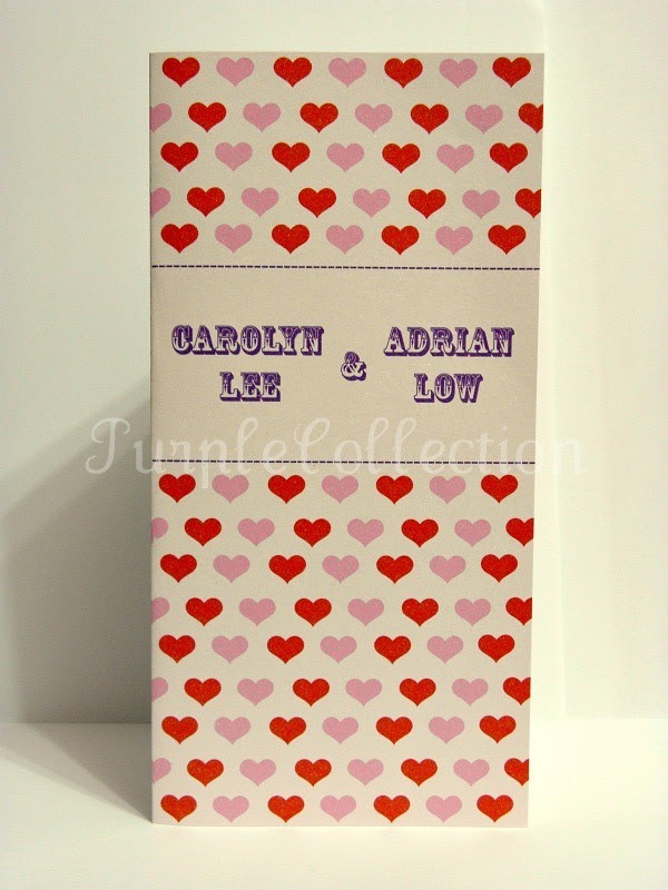  inspired me to come up with a pink sweet heart wedding invitation card