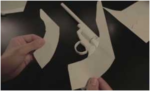 Cách làm khẩu súng côn bằng giấy