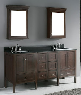 Double Sink Bathroom Vanity Cabinets