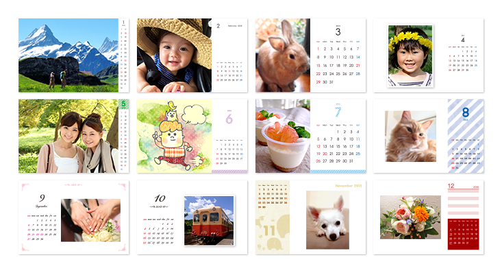 Tolotカレンダーのデザイン全12種類徹底解説 ブログ フォトブック フォトアルバム Tolot