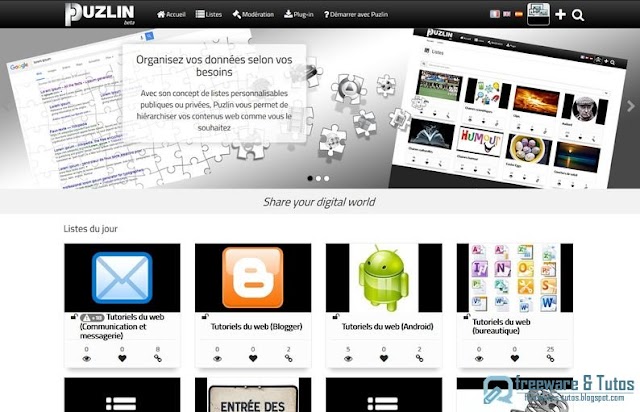 Puzlin : un outil en ligne pour gérer vos listes de liens favoris