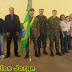 CERIMÔNIA MILITAR EM BOM JESUS DO NORTE COM ENTREGA DE CERTIFICADO PARA RESERVISTAS