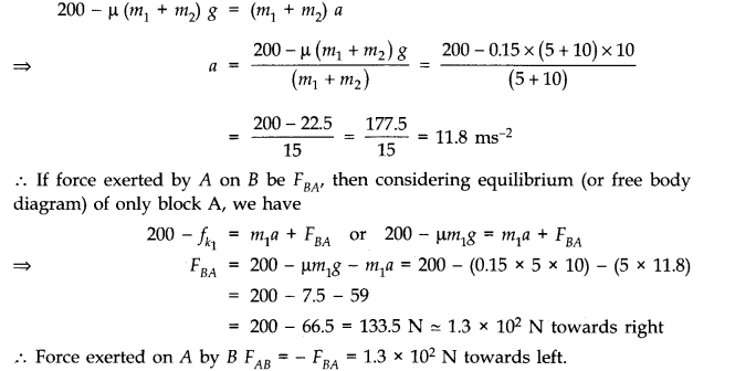 Solutions Class 11 Physics Chapter -5 (Laws of Motion)