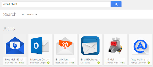 Aplikasi Email Client di Google Play Store