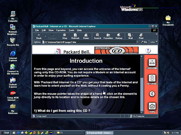 Packard Bell - Internet on a CD 1998