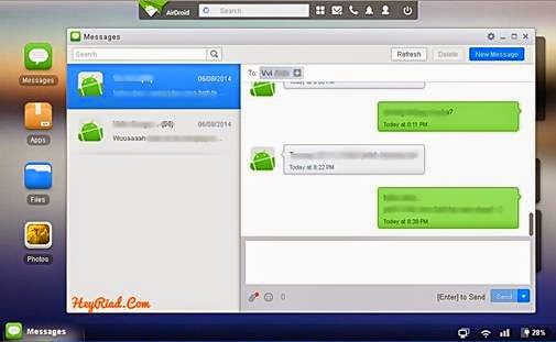 Cara Membaca dan Mengirim SMS Android melalui Komputer