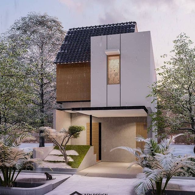 contoh desain rumah minimalis 2 lantai ukuran 8x15
