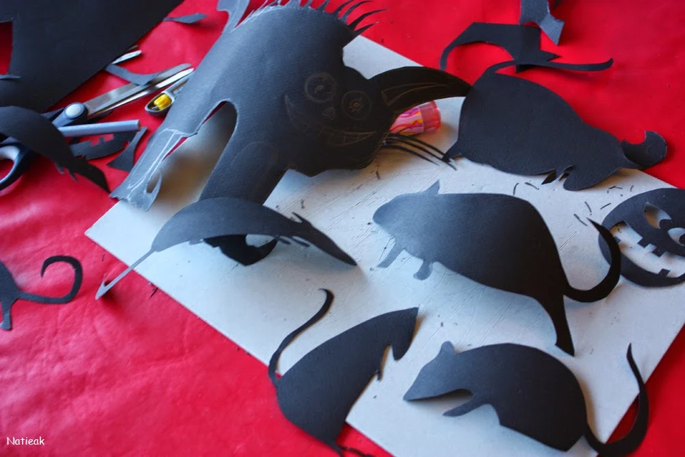 DIY déco d'Halloween chat et souris