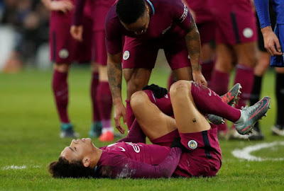 Man City vì tấm vé FA Cup đã khiến Leroy Sane chấn thương