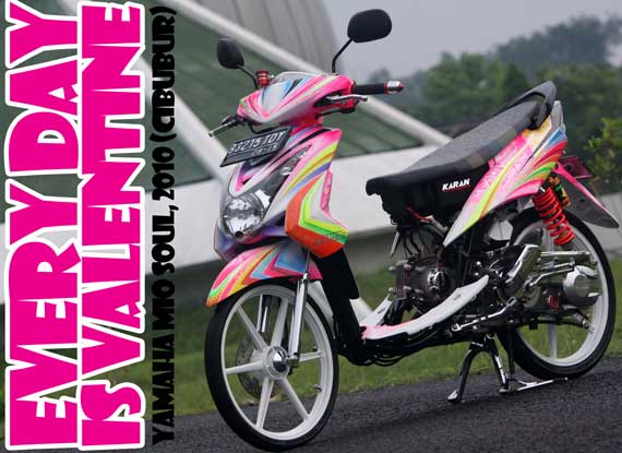  Modifikasi Motor Yamaha 2019 Modif Mio Soul Gt Biru Putih 