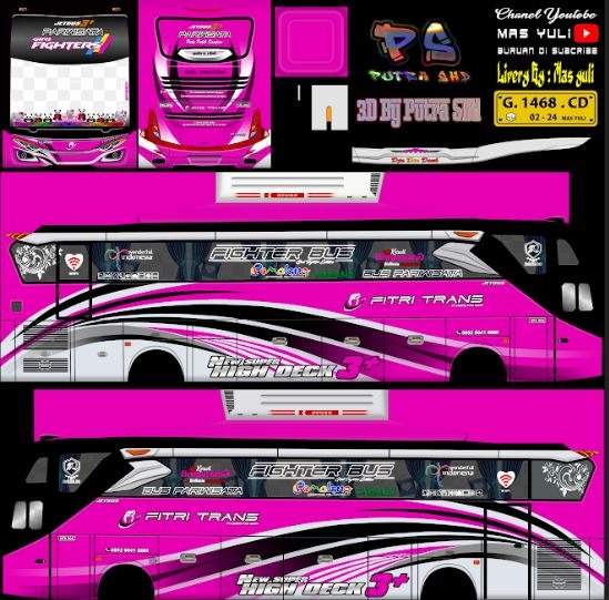 Livery Bussid Pariwisata Jernih