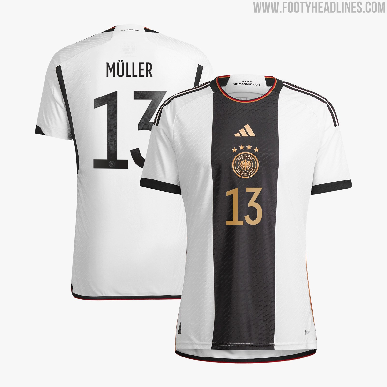 Odd: Germany Keep Old Font for 2022 World Cup Kits - Footy Headlines