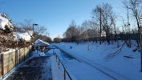 Franklin Dean Station in the snow