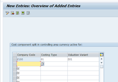 Cost Component Splits in Controlling area Currency in FICO