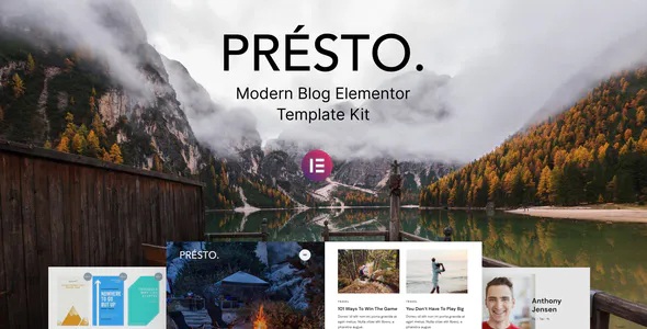 Best Modern Blog Elementor Template Kit