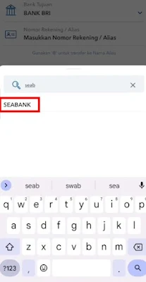 Cara transfer BRImo ke Seabank