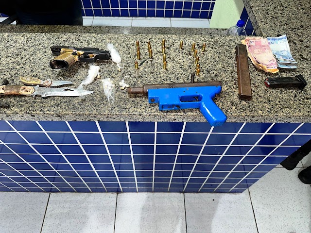 Polícia Militar do 24º BPM apreende pistola, drogas e prende suspeito em Luís Correia