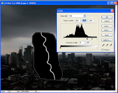 tutorial photoshop efek halilintar