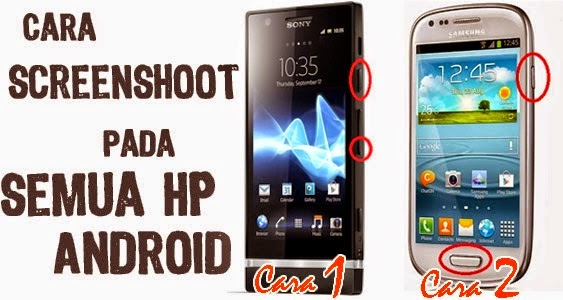 cara mengambil screenshoot di semua HP android