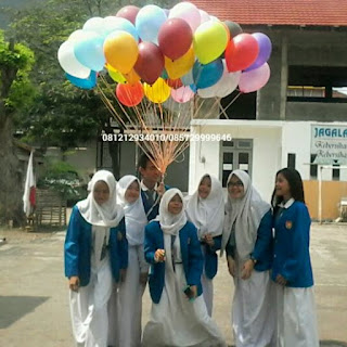 Balon gas acara MPLS di sekolah di tangerang