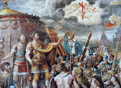 Constantine's Vision of a Cross in the Sky during battle.