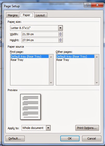 Cara Mangatur Ukuran Kertas Pada Word 2007 dan 2010 Ke 