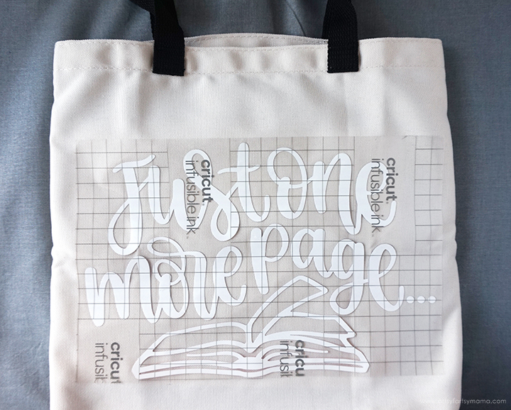 Cricut Infusible Ink Transfer Sheet on Tote