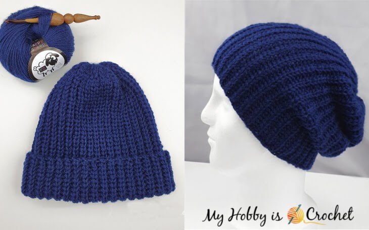 My Hobby Is Crochet: Fisherman's Rib Crochet Hat - Free Crochet