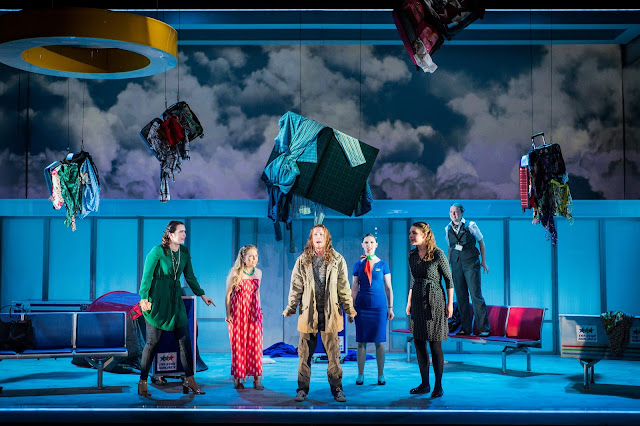 Jonathan Dove: Flight - Leila Zanette, Alexandra Oomens, Alexander Simpson, Flora MacDonald, Frances Gregory, Aoife O'Connell - Royal Academy Opera (Photo Robert Workman)