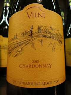 Vieni Chardonnay 2012 - VQA Vinemount Ridge, Niagara Peninsula, Ontario, Canada (88+ pts)