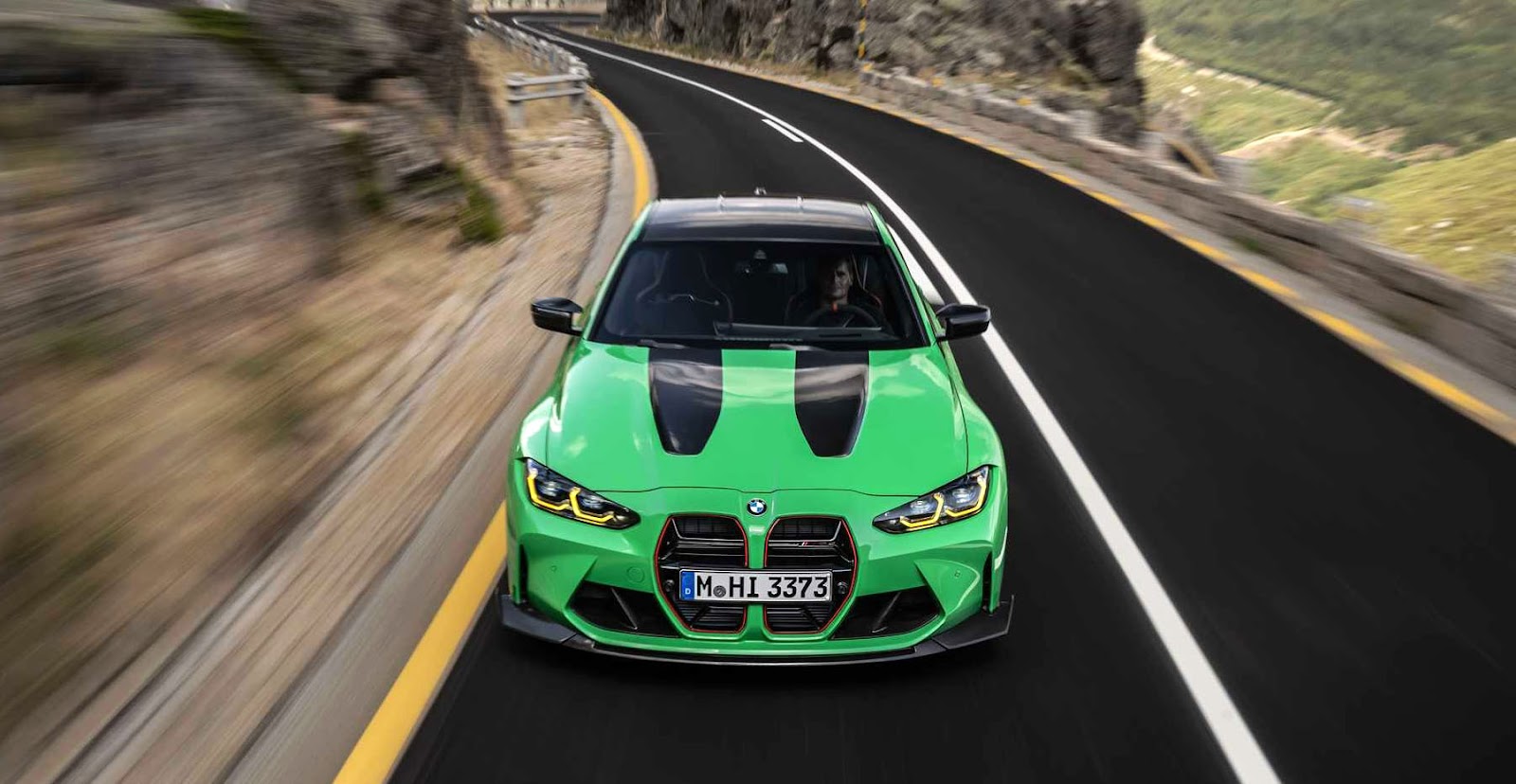 Green BMW M3 CS