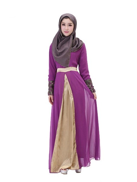  Contoh ekspresi dominan gaya desain baju model gamis muslim terbaru untuk muslimah indonesia 21 Model Gamis Terbaru 2018