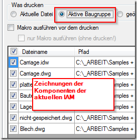 Kurzbefehl für drucken