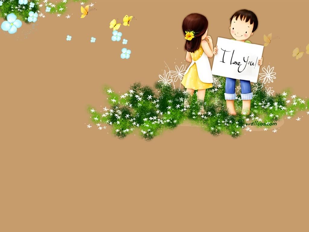 Cute Animated Couple Cartoon ~ ( ‿ ) | Bacotan si ...