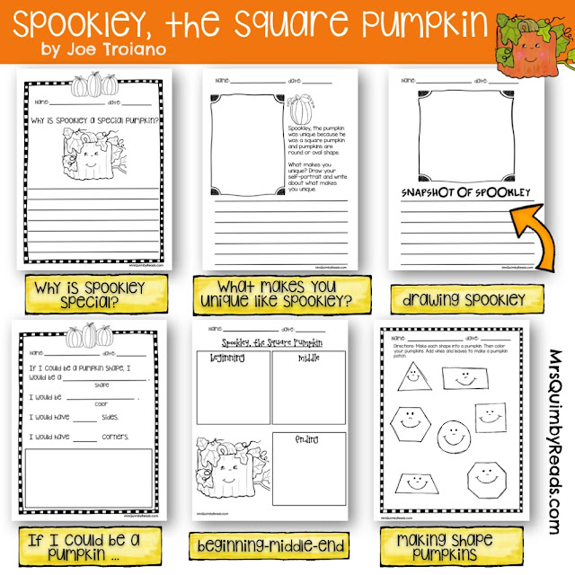 reader response pages, MrsQuimbyReads, read alouds for first grade