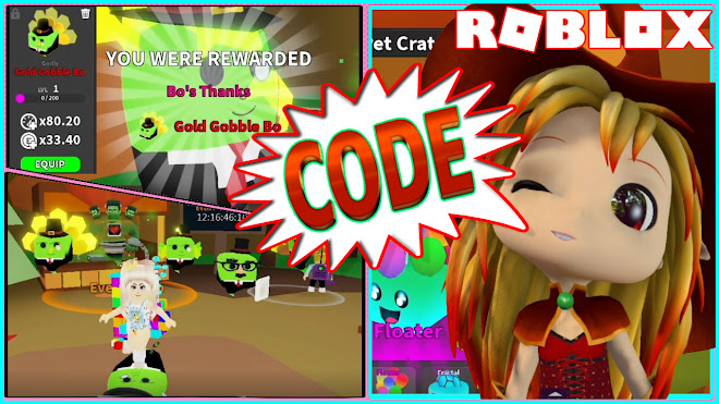 ROBLOX GHOST SIMULATOR! CODE and GETTING GODLY GOLD GOBBLE BO PET