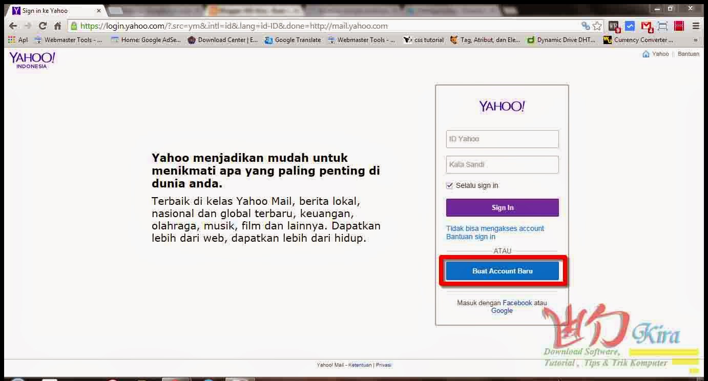 Wd-Kira, Cara Membuat Email Yahoo Terbaru 2014, Cara Membuat Email Yahoo Terbaru 2014 Lengkap Beserta Gambar, Email juga dibutuhkan saat kira ingin membuat atau mendaftar akun akun lainya seperti Facebook, Twitter dan lain sebagainya