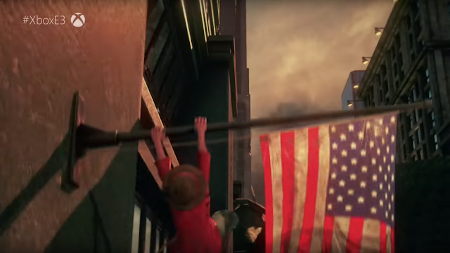 Jump Force Luffy One Piece American Flag staff pole